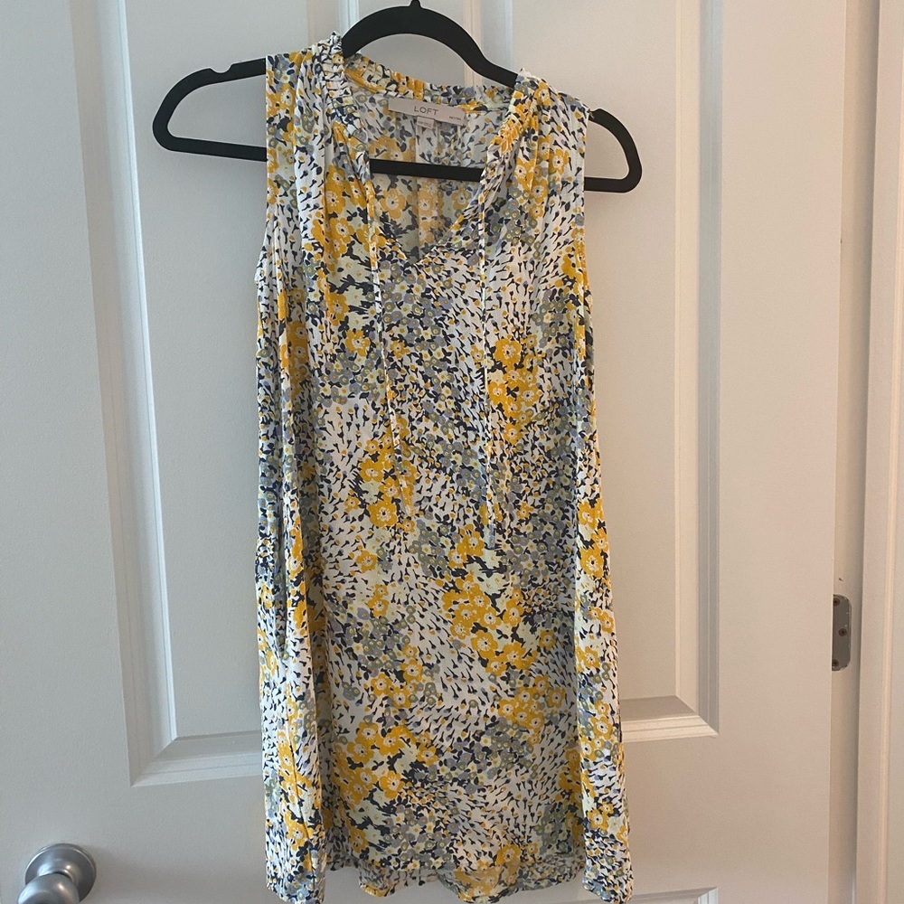 LOFT PATTERNED DRESS XXSP